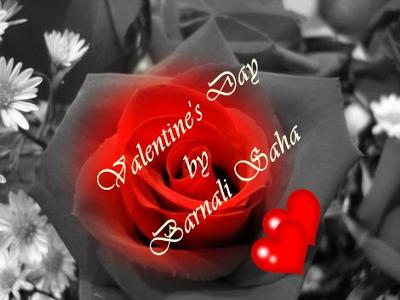 valentine quote. Valentine's Day by Barnali Saha. I perceive the world in your eyes